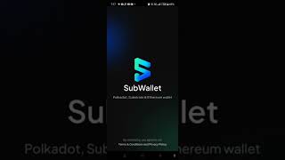 Subwallet Setup On Mobile