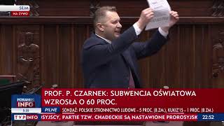 Minister Czarnek do opozycji: Was się trzeba bać