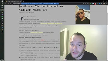 Java ile Nesne Yönelimli Programlama | Soyutlama (Abstraction) Teorik ve KODLAMA (coding)