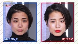 Beautv Voce33 憧れメーク赤リップを引き立てる引き算テク水原希子メーク