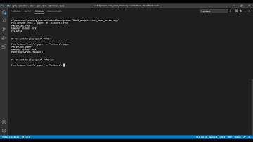 Rock, paper, scissors game using python - CodeInPlace 2021 final project