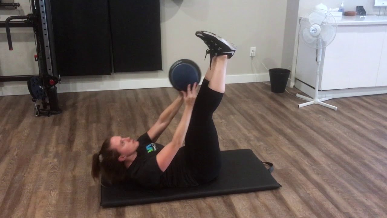 Med Ball Crunches/Toe Touches (abs) YouTube