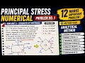 Problem No. 2 | Principal Stresses (Mohr's Circle Method)