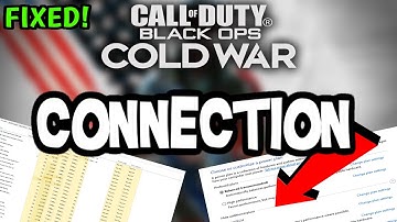 How To LOWER PING & Fix Server/Connection in COD COLD WAR