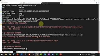 HashiCorp Vault Token uselimit Periodic token - Video 26