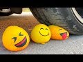 Crushing Crunchy & Soft Things by Car! EXPERIMENT CAR VS BALLOONS