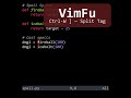 VimFu — Ctrl-W ] Split Tag