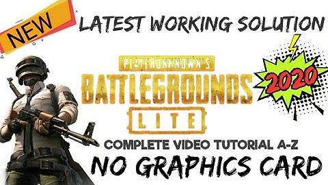 2020 Working solution of PUBG Pc Lite || No Graphics card full installation || Complete Tutorial