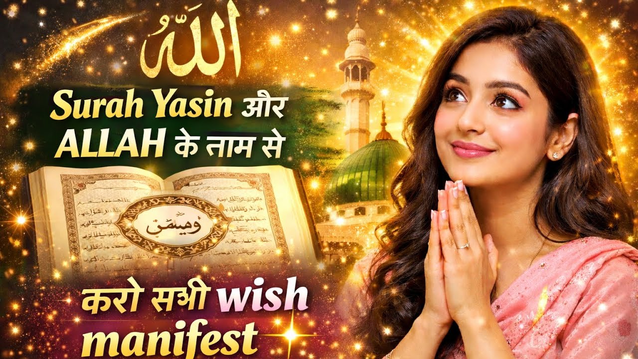 सूरह यासीन और अल्लाह के नाम से करो सभी विश मैनिफेस्ट🤲✨💫
