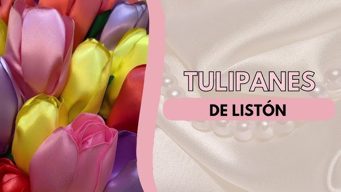 Cómo envolver ramo de flores tejidas con papel coreano - ramo de tulipanes  tejidos 