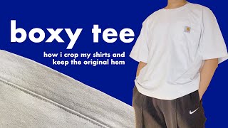How To Crop The Perfect Boxy Tee Very Easy And Fast