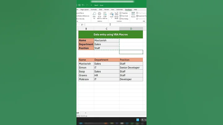 Excel VBA Macros: Data Entry Made Easy with These Tips and Tricks