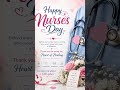 Happy nurses day beautiful nurses ❤️🎁 #youtubeshorts #viralvideo #reels #india #care #love #nurse