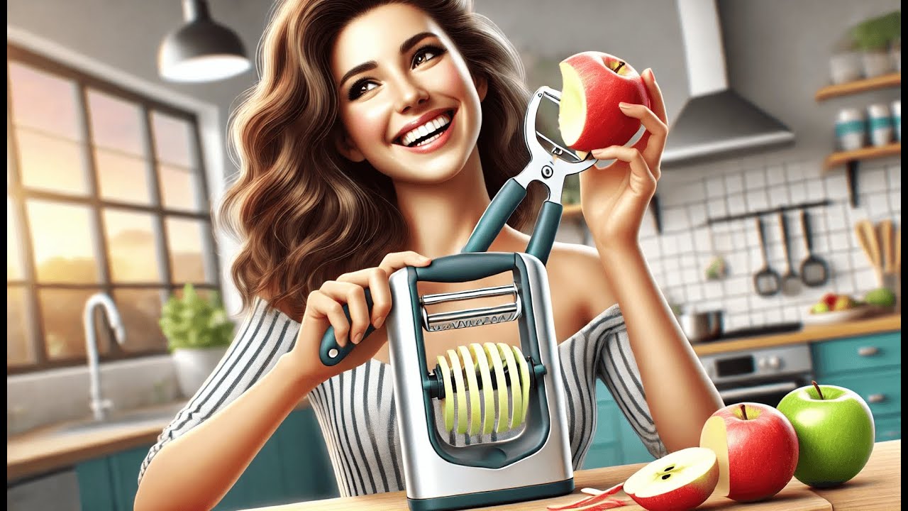 🍏 patscorai Apple Peeler, Slicer Corer Potato Peelers | Best Apple Peeler Corer and Slicer 🍏