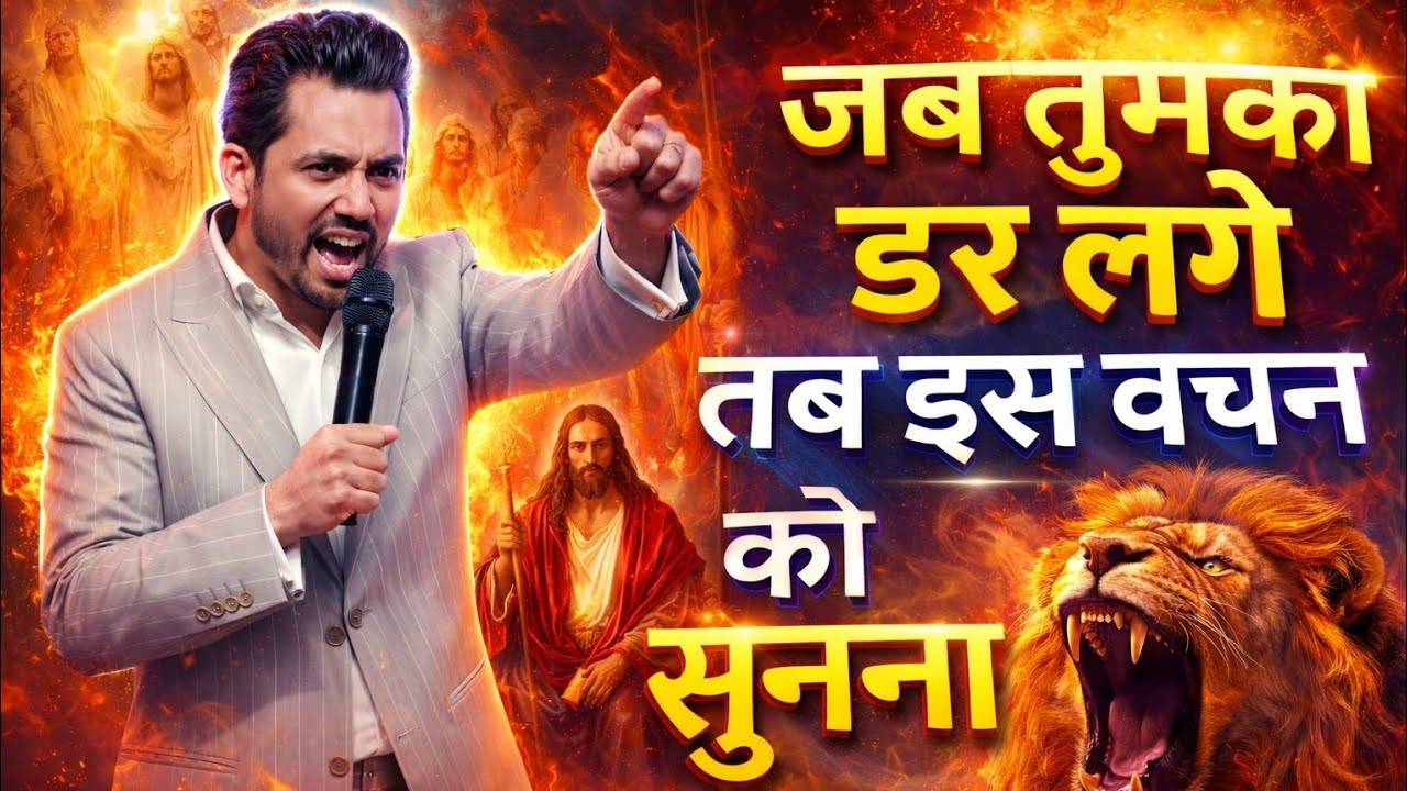 जब डर लगे 🙏 तब यह वचन सुनो ✝️ यीशु की शक्ति तुम्हें मजबूत करेगी 🔥🕊️#Jesus #PrabhuYeshu 