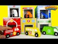 Learn Community Vehicle Names with Stacking Toy Car Garages!
