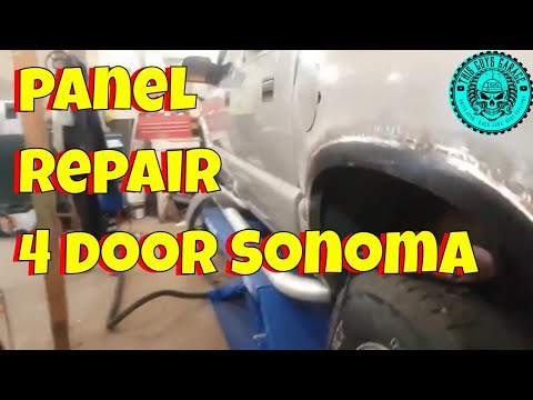 rust repair sonoma 4 door short box  repair panel installation TGG this guys garage