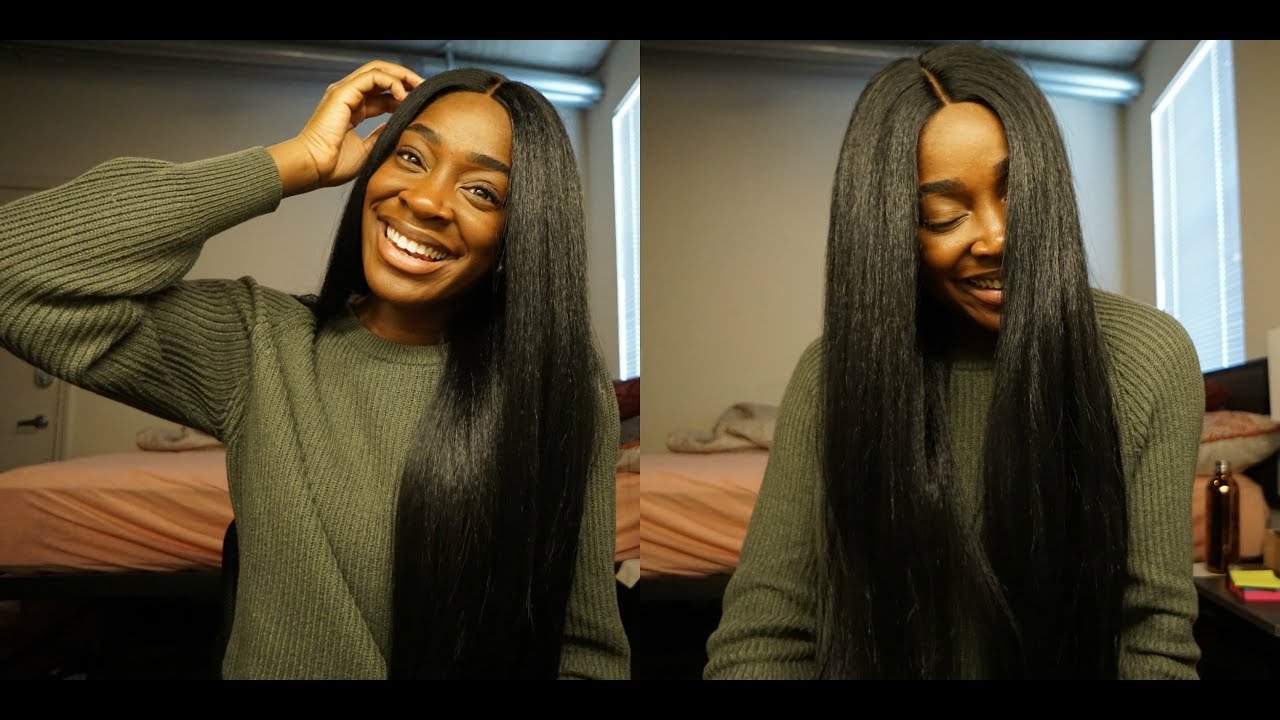 THE BEST KINKY STRAIGHT WIG EVER! - BOBBI BOSS ALYSSA UNBOXING | NKENNA ROSE