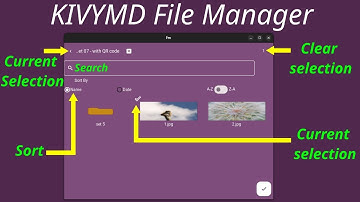 File manager with sort search option for kivy and KivyMD | Python GUI