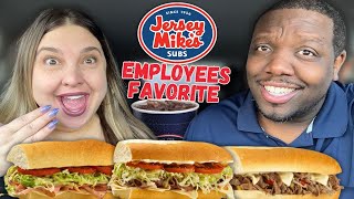 Eating EMPLOYEES FAVORITE Subs from JERSEY MIKE'S! by KristinAndJamil 7,952 views 1 month ago 15 minutes