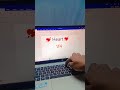 Ms word Me Heart Symbol shortcut keys #shorts #trending #viral #hearttouching #video