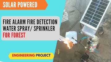 FIRE ALARM FIRE DETECTION WATER SPRAY | Fire Detection and Water Sprinkler Robot using Arduino