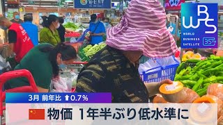 中国物価 １年半ぶり低水準に　３月 前月比 ↑0.7％【WBS】（2023年4月11日）