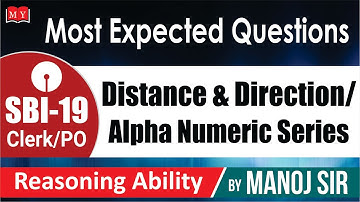 Most Expected Questions for SBI PO-19 || Distance & Directions || Makemyexam