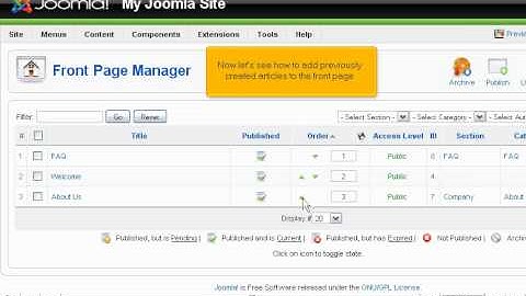 How to change your front page content in Joomla - Joomla Tutorials