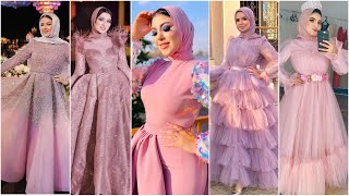 🌿اكبر تشكيلة لفساتين السهره والخطوبات باللون pink🌼🌼