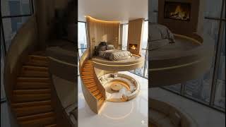 Absolutely gorgeous elevated loft bed! 😱👏 #interiordesign  #woodworking  #homedecor