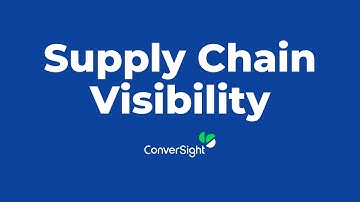 Supply Chain Visibility - ConverSight