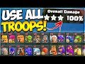 This Troll Army Works! 4 Town Hall Levels Use Every Troop Attack to 3 Star in Clash of Clans