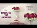 diy wedding floral tree stand centerpiece - $16