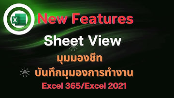 Sheet View : บันทึกมุมมองการทำงานฟีเจอร์ใหม่ล่าสุด Excel 365
