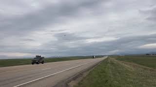 Highway Transportation Security Convoy for Nuclear Warhead in Montana