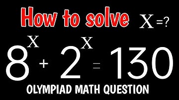 A Nice Olympiad math exponential equations || Olympiad mathematics