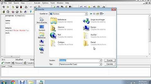 Primer código fuente en Dev-Pascal