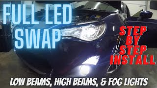 The Best Modification for any Car ( led swap for FR-S)