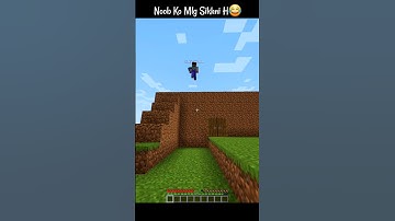 Noob Ko Mlg Sikhni H 😂 #shorts #minecraft #viral