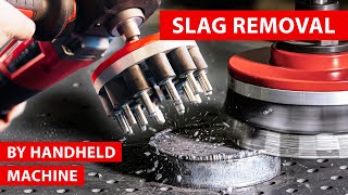 Slag removal made easy  boeck tools on handheld machines