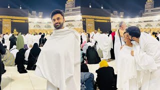 Waseem Badami New Umrah Pictures With His Son Waseem Badami Performed Umrah With His Son Adil Abbas