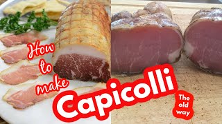 How to make Capicolli Lonzino the old way