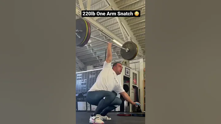 Donny Webster 220lb One Arm Snatch #shorts