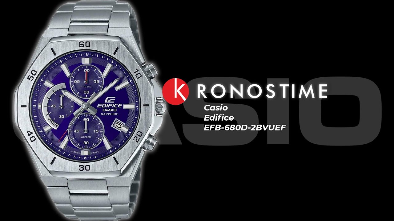 KronosTime.RU YouTube Casio обзор Edifice - часов - EFB-680D-2BVUEF