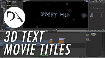 3D Text / 3D Film Title in #FCPX