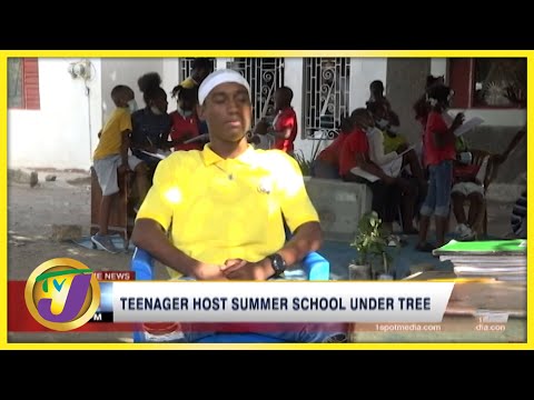 Teenager Host Summer School Under Tree in St. Thomas Jamaica | TVJ News