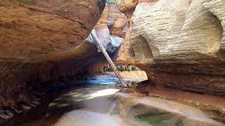 Zion Subway  Top Down  Canyoneering  FULL Footage of all downclimbs and swims