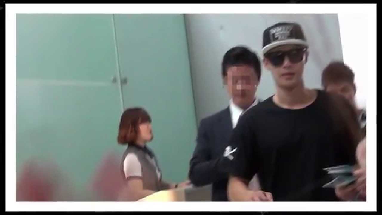 20140704  Kim hyun joong fancam@ incheon airport departed -Taipei