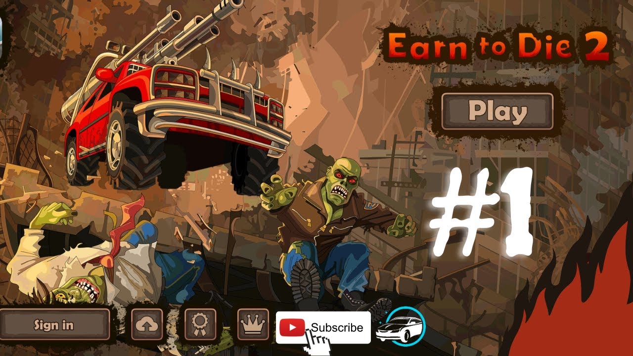 Checkpoint One Racing Earn to die 2 level 1, checkpoint 1 Gameplay | Zombie hill racing ...
